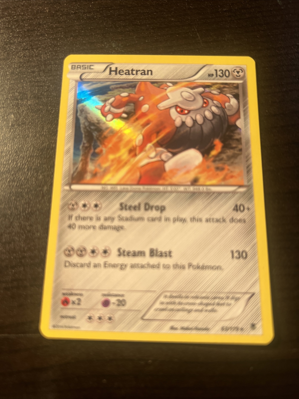 2014 HEATRAN 63/119 - XY Phantom Forces RARE Holo Pokemon Card NM Near Mint p6