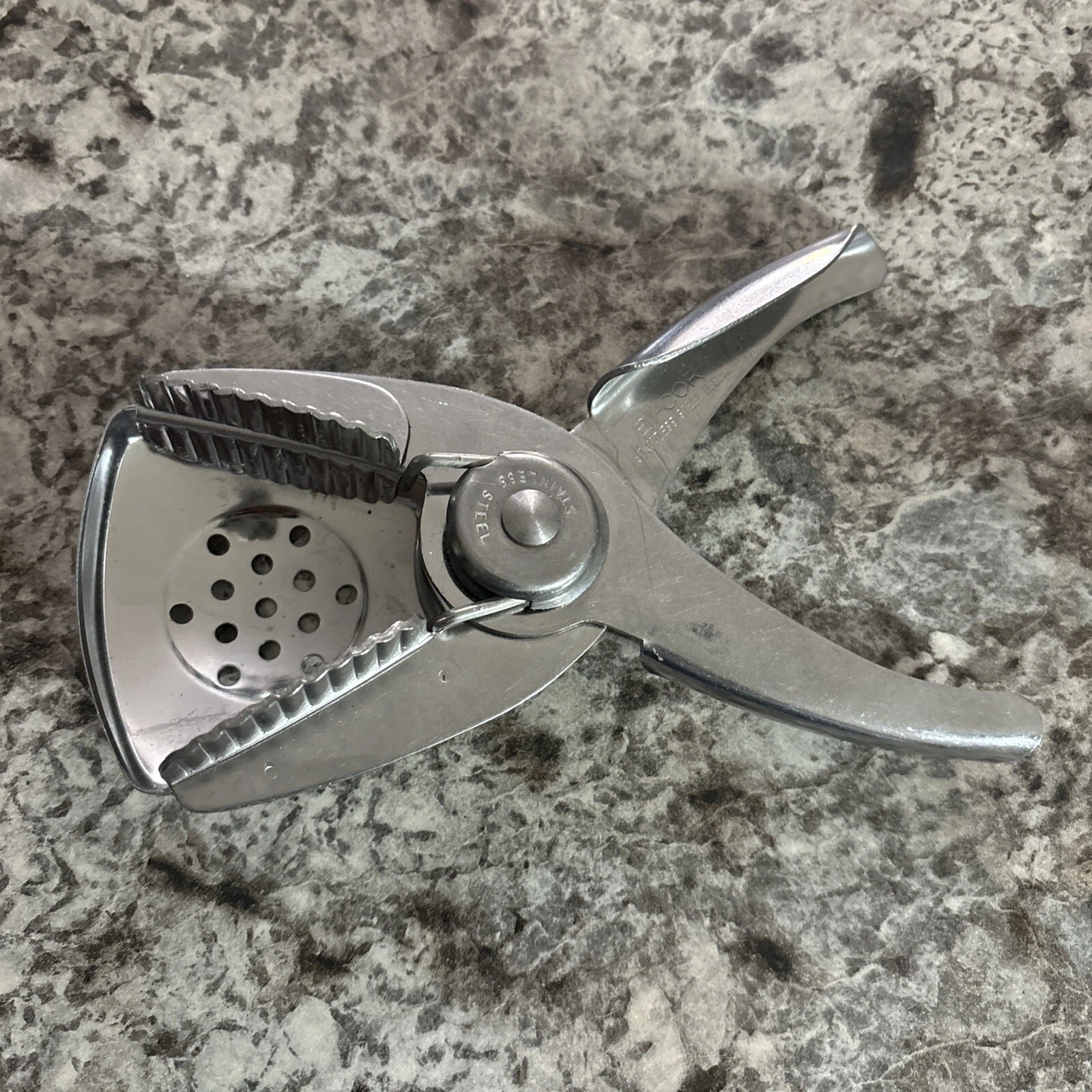 Stainless Steel Hand Held Lemon Lime Squeezer Bi Cor Made in USA Kitchen Tool