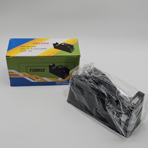Strapazierfähiger Büro Klebebandspender für Schreibtisch Kern 1 & 3 bis 3/4" breit Klebeband, schwarz