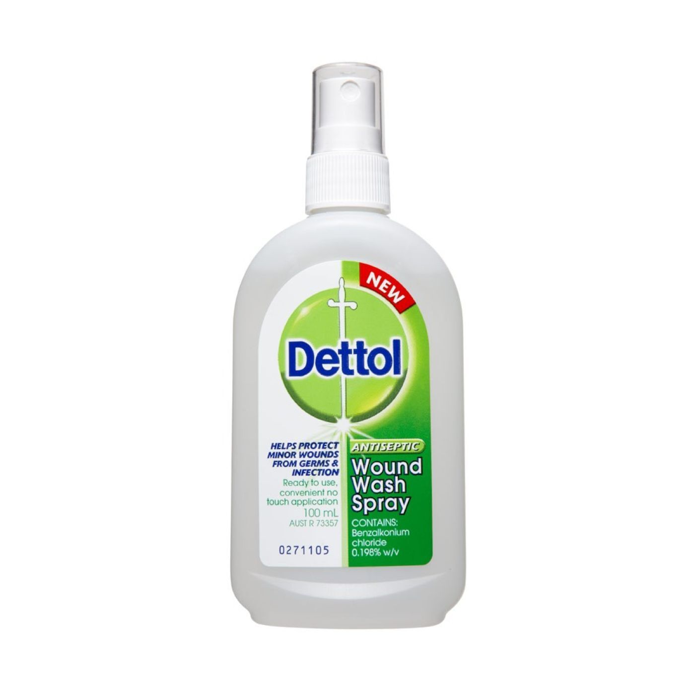 DETTOL WOUND WASH SPRAY 100ML ANTISEPTIC DISINFECTANT - - Picture 1 of 2