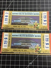 Astro Blue Bonnet Bowl Astrodome 1974 NC State Wolfpack Houston Cougars Mezz