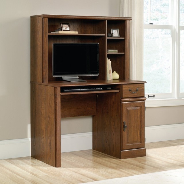 Sauder Orchard Hills 42 In Computer Desk With Hutch Red For Sale