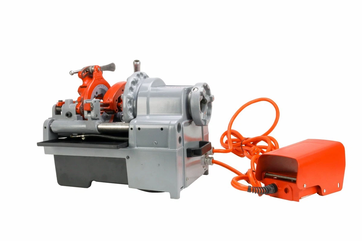 Reconditioned RIDGID 1215 Pipe Threader 61142 with 811A Die Head HSS Dies