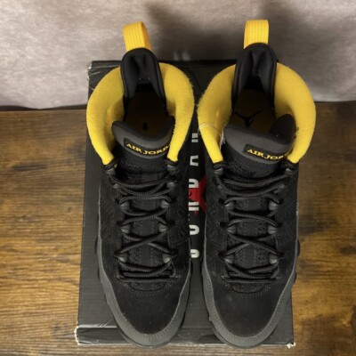 jordan 9 gold and black