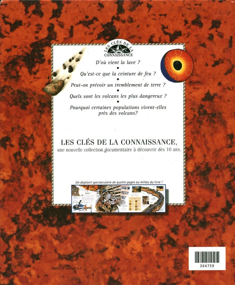 Livre volcans et tremblements de terre Françoise Fauchet France Loisirs 1997 - Photo 3/3