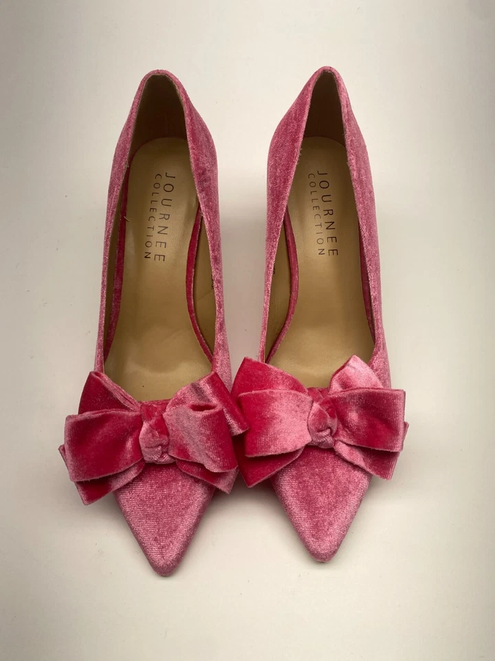 Zapatos de tacón de aguja Journee Collection Crystol punta cerrada para mujer talla 8,5 Foto 2 de 4