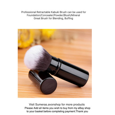 Professionelle einziehbare Kabuki Foundation Pulver Kosmetik Make-up Bürste Gr8 Geschenk