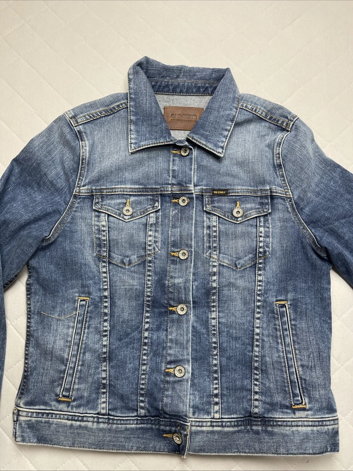 Chaqueta Denim Big Star Mujer Grande Colección Vintage Camionero Botón Delantero Foto 2 de 4