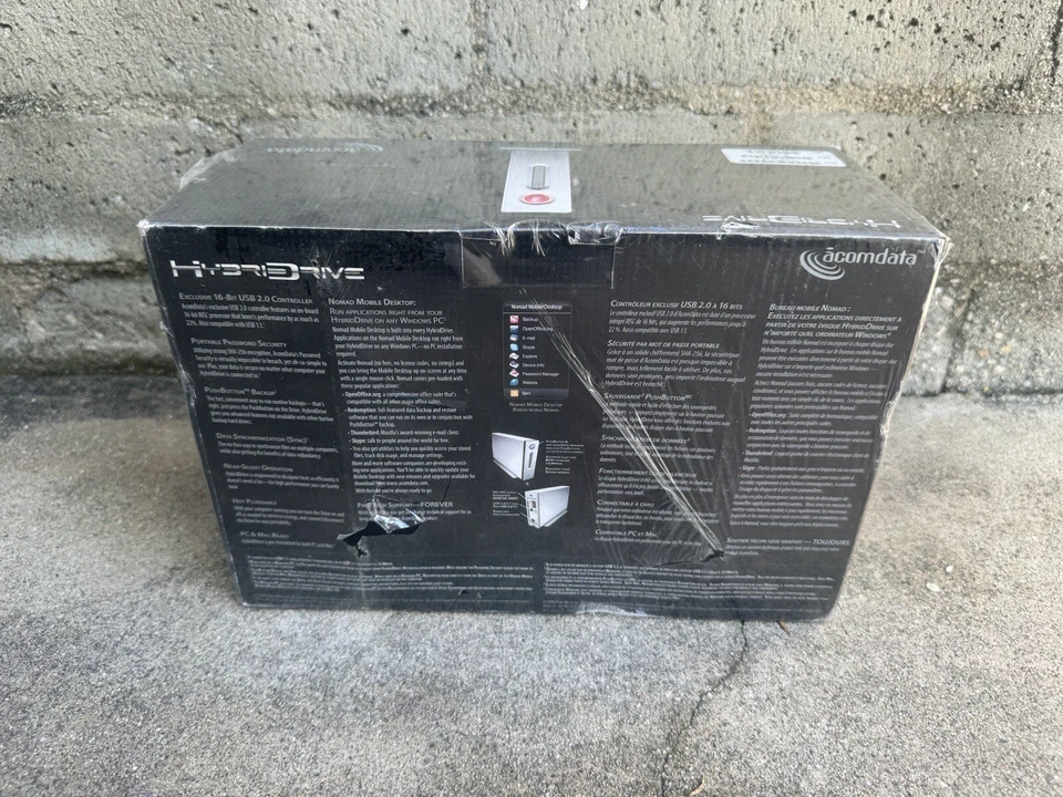 HybridDrive External Hard Drive 500 GB 7200 RPM USB 2.0 16-Bit Windows Vista NEW - Image 4 of 4