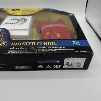 Hasbro 2003 Duel Masters Master Flame Game with Trading Card