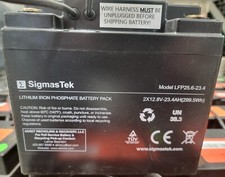 SigmasTek 24 Volt Lithium Battery