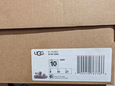 Ugg Australia Women's Oh Yeah Slide Slipper Size 10 NIB | eBay
