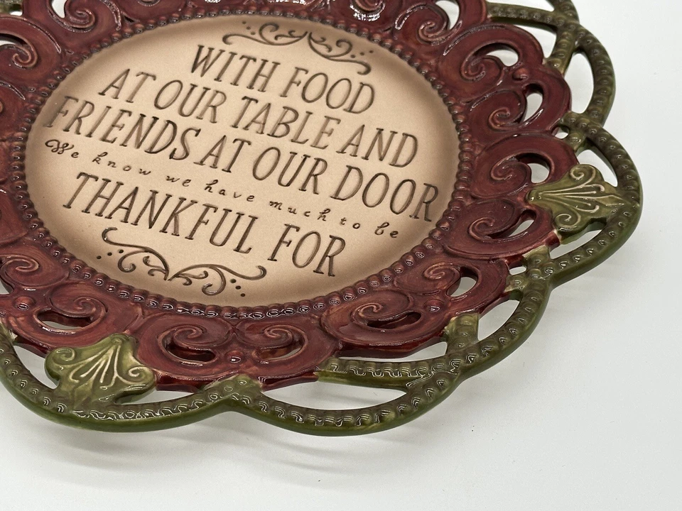 Plato decorativo Amscan Inc “Gracias por” Acción de Gracias Otoño Aprox 11” Foto 4 de 4