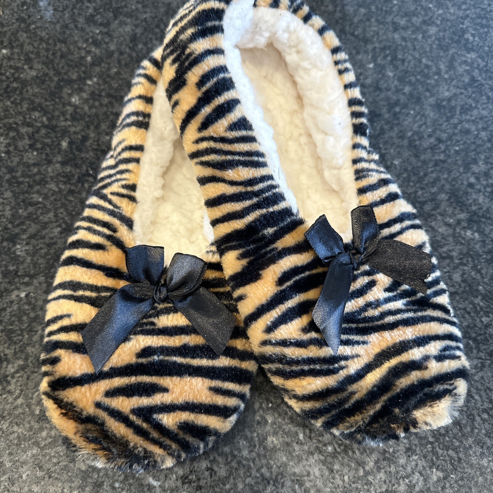 PANTOFOLA D’ORO Pantofola slip on ho donna punta oro stampa animale foderata slip on taglia 9