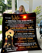 Romantic To My Wife Blanket gift from Husband for Christmas Birthday Valenti...
