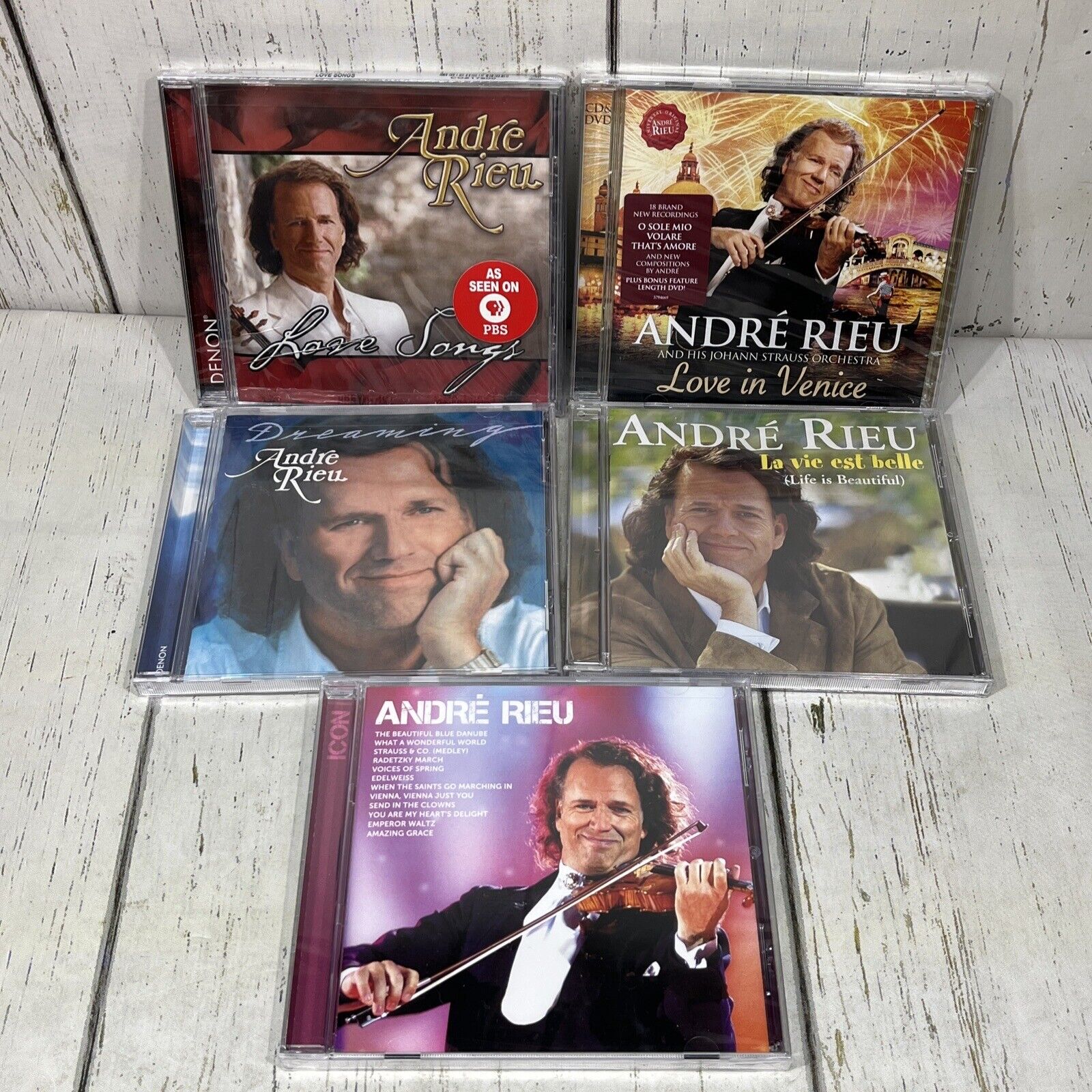 Andre Rieu (5-CD Lot) Love Songs/Dreaming/Life Is Beautiful/…New Sealed!