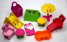 2018 McDonalds Happy Meal Shopkins Happy Places Puppy Patio Set of 10