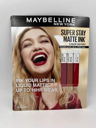 Maybelline Super Stay Matte Ink Lip Color~ Artist 3pack (Read) - 第 1/2 張圖片