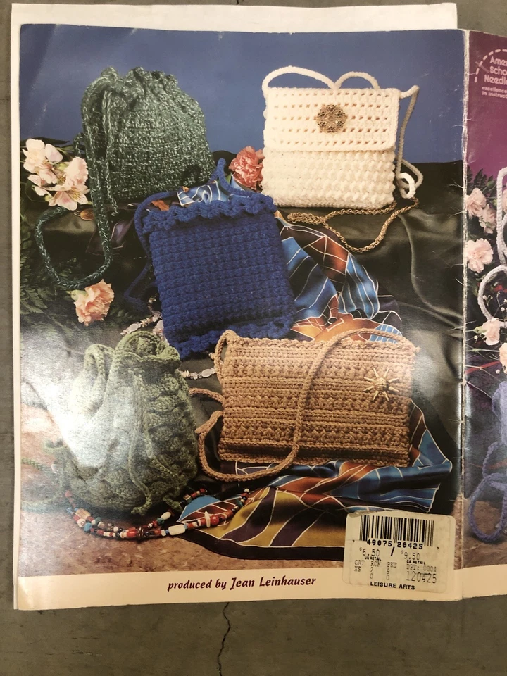 American School of Needlework ASN Crochet Book 1305 Crochet Purses on the Go - Image 3 of 3
