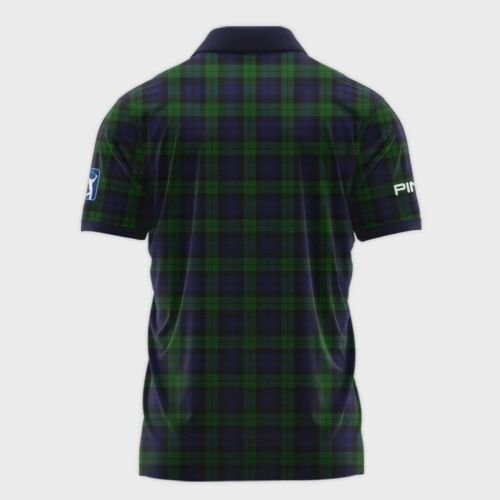 Masters Tournament Ping Golf Polo Shirt Sports Green Purple Watch Tartan Plaid - Picture 2 of 3