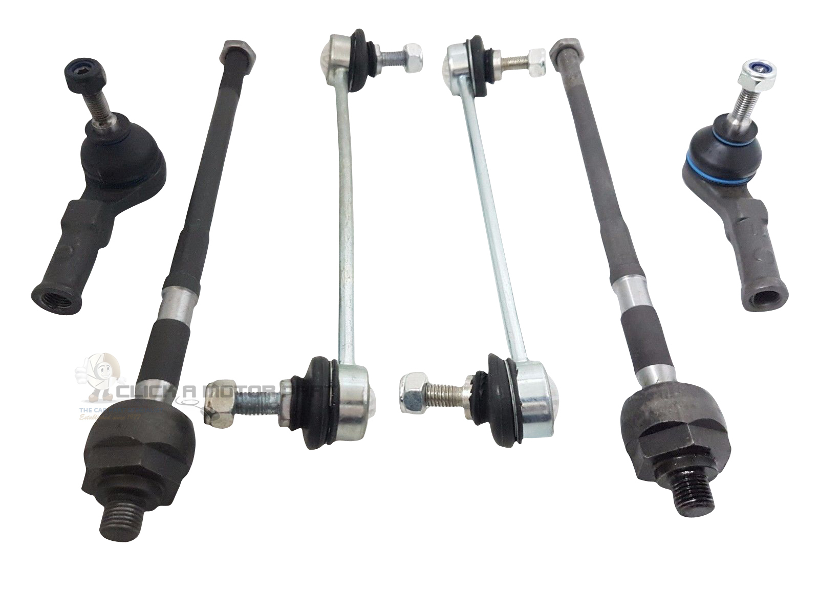RENAULT CLIO MK3 0611 FRONT INNER 2 TIE RODS 2 OUTER TRACK ROD ENDS