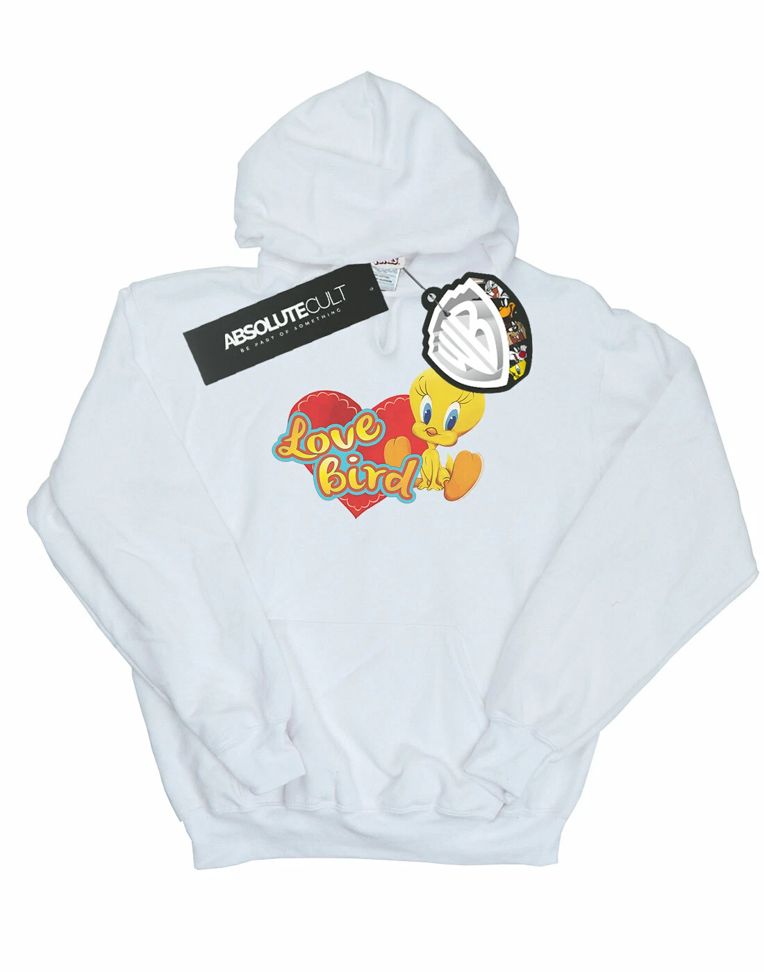 VALENTINO Looney Tunes Uomo Tweety Pie Valentine's Day Love Bird Felpa Con Cappuccio