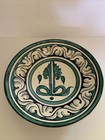 VINTAGE C. SAN JOSE POTTERY - Handmade, Painted Wall Hanging Bowl 13” Signed