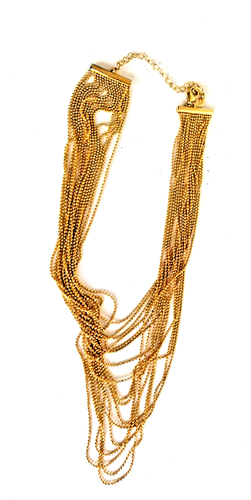 Joan Rivers Gold Tone Multi-Strand Beaded Necklace, Vintage - Picture 2 of 8