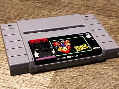 Q.Kid x GG Bond Super Bro シークレット James Bond Jr. Super Nintendo Snes Complete CIB Authentic | eBay
