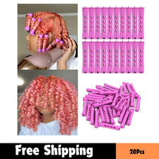 20Pcs Women'S Perm Rods Set for Natural Hair: 2 Sizes Cold Wave Hair Rollers for