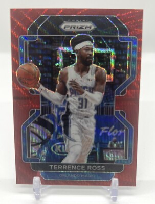 2021-22 Panini Prizm Prizms Red Ruby Wave #189 Terrence Ross