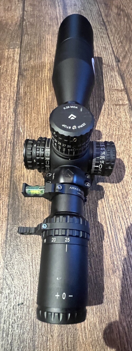 Arken Optic EP5 525x56 FFP SF 34mm With Zero Stop Level, Sunshade