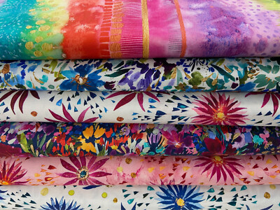 Create Joy Project Moda Coming Up Rosen Baumwollstoff 1/4 Meter* verschiedene
