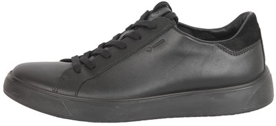 ECCO Herren Leder Schuhe Street Tray M GTX Gore Tex Größe 42 Schwarz UK 8