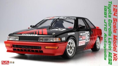 1:24 Toyota Corolla Levin AE92 1991 JTC Autopolis scale model kit by Platz NuNu