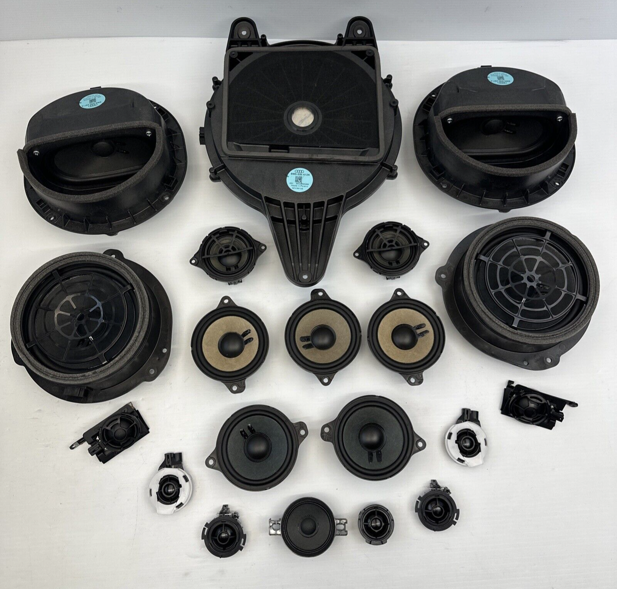 19-2024 AUDI A4 B&O FRONT REAR DOOR DASH AUDIO SPEAKER TWEETER SET x20  OEM