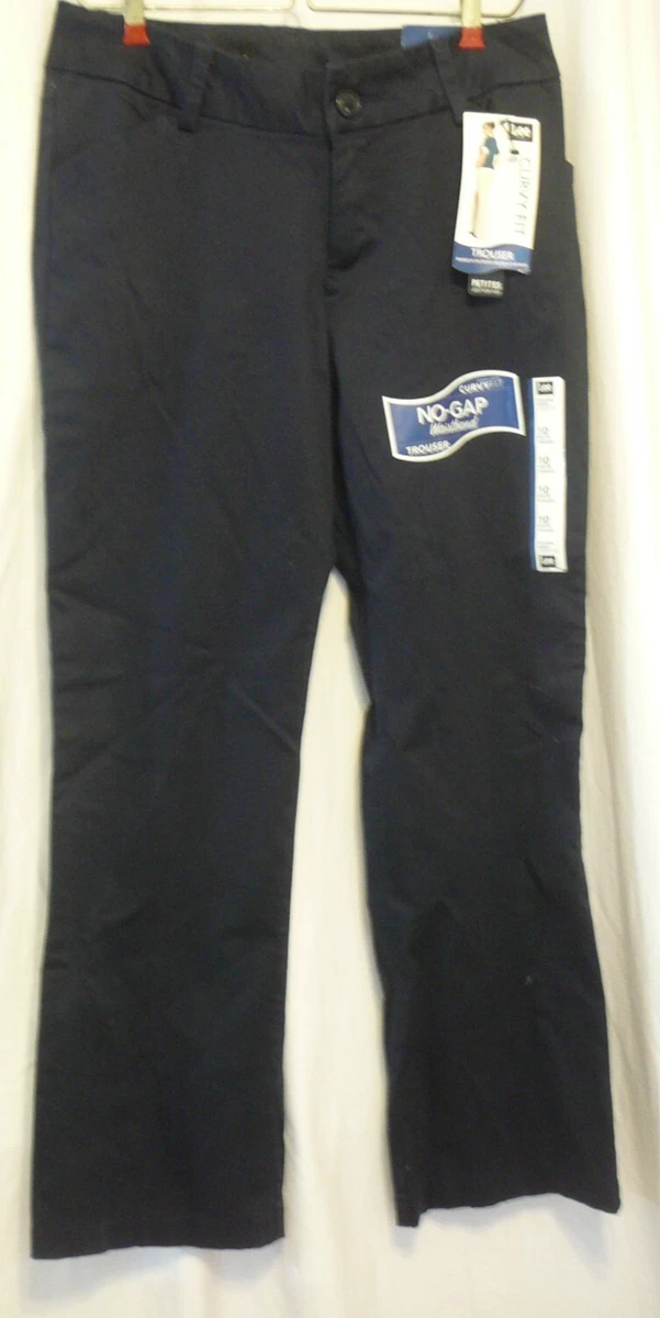 slim fit dress slacks NEW Lee Curvy Fit White Capri Pants main image 1