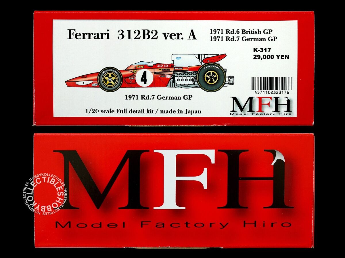 MFH Model Factory Hiro 1/20 Ferrari 312B2 Ver.A K317 Full MFH Model Factory Hiro 1/20 Ferrari 312B2 Ver.A K317 Full