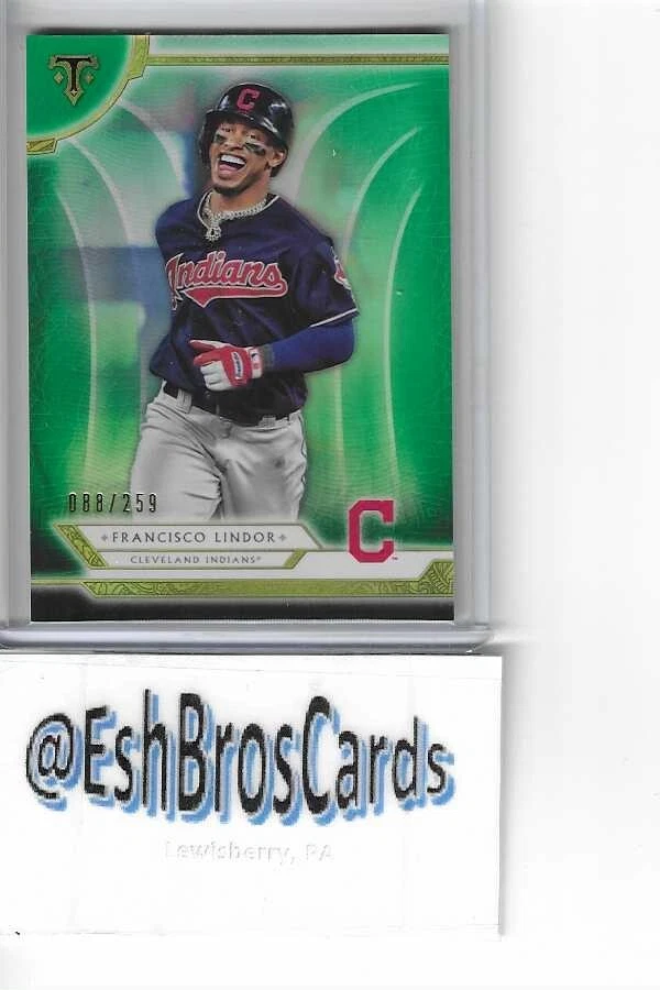 Francisco Lindor 2018 Topps Triple Threads Emerald 088/259 Cleveland Indians