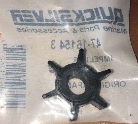 GENUINE Mercury Mariner Water Pump Impeller 4HP 5HP 6HP Outboard 47-161543 - Picture 1 of 1