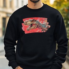 T Rex Portrait Sweatshirt Cosy and Perfect for Any Occasion S to 4XL
