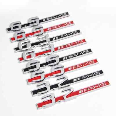 ABS Car Emblem Fender Badge Sticker for Mercedes C63 E63 E55 3.2 5.5 6.3 6.5 AMG