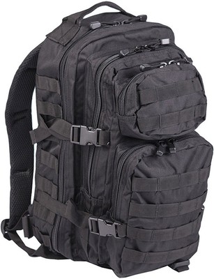 Mil Tec Small Assault Pack 20L Black 16.5'' x 7.9'' x 9.8''