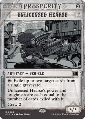 x1 Unlicensed Hearse OTP Breaking News MTG 64 RARE M/NM 1x