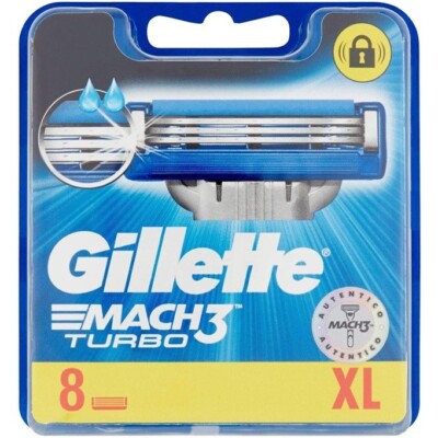 Gillette Mach3 Turbo Men s Razor Blade Refills, 8 blades