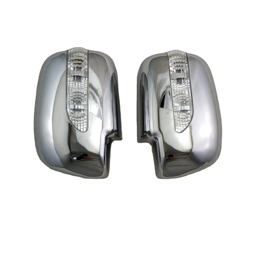 Cubierta de tapa de espejo retrovisor LED cromada para Toyota Tacoma 05-14 2 piezas Foto 3 de 4
