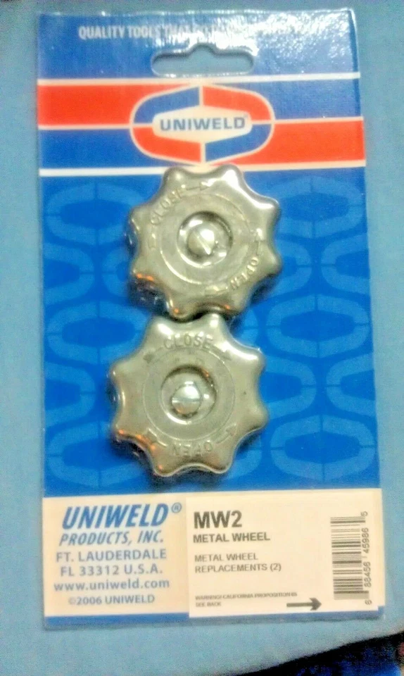 UNIWELD, Metal Wheel Handle Kit, For the 2 Valve Manifold, #MW2, Gauge Set Parts