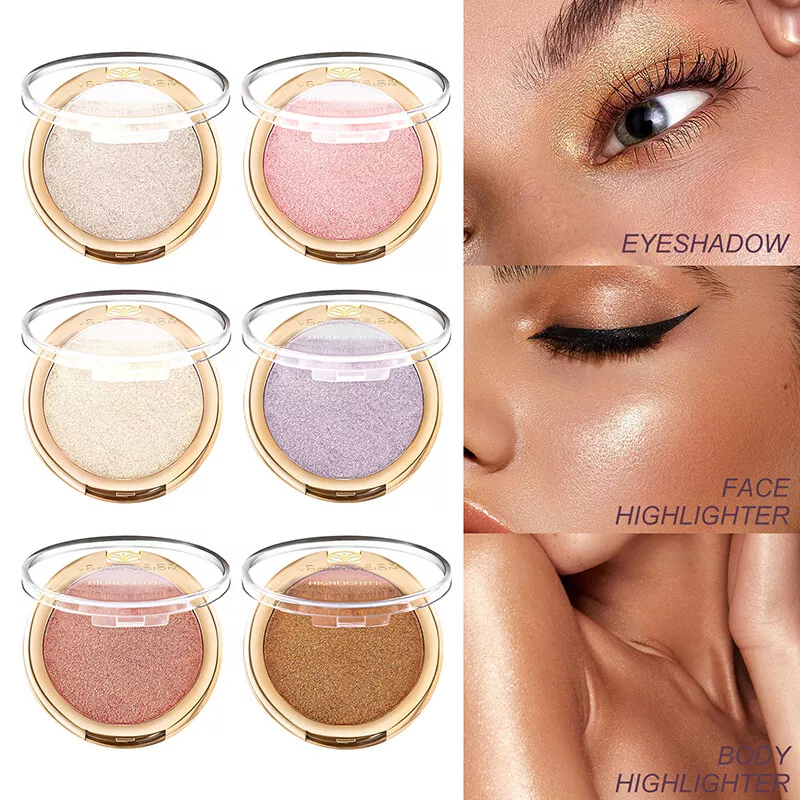 Glitter Highlighter Palette Face Powder Brighten Shimmer Bronzer Contour  Makeup