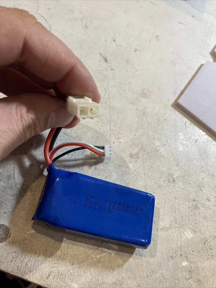 7.4V 1500mAh Battery;( Lipo )with small Tamiya Plug by Redcat Racing 12225TA - Image 2 of 4
