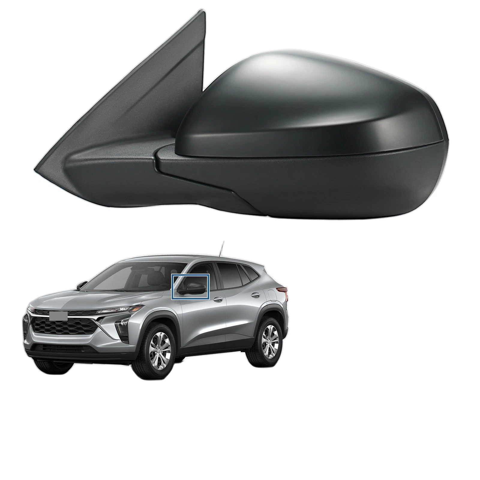 Side Mirror For 2024-2026 Chevy Trax W/ Heated & Blind Spot Left Driver 6 Pins
